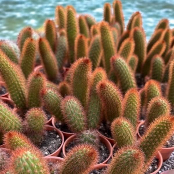 Red Squirrel Tail Cactus: Trailing Succulent - Unique Hanging Plant