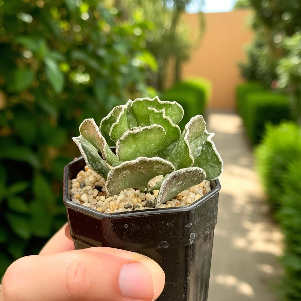Overhead view — Patterned Leaf Succulent: Easy Care Indoor Houseplant | Cacti Nest