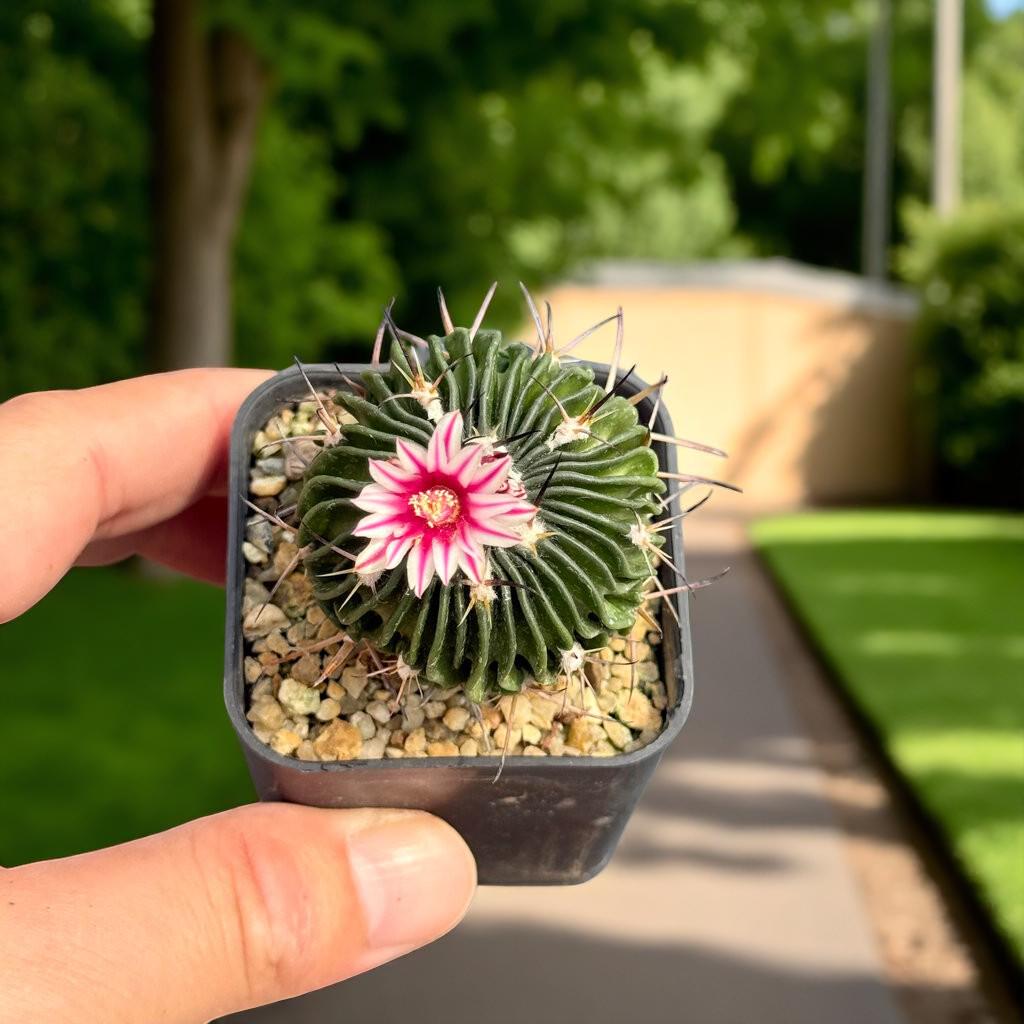 Styled Display View of Brain Waves Cactus: Wavy Ribbed Succulent - Unique Home Decor, highlighting its cactus look and listing presentation