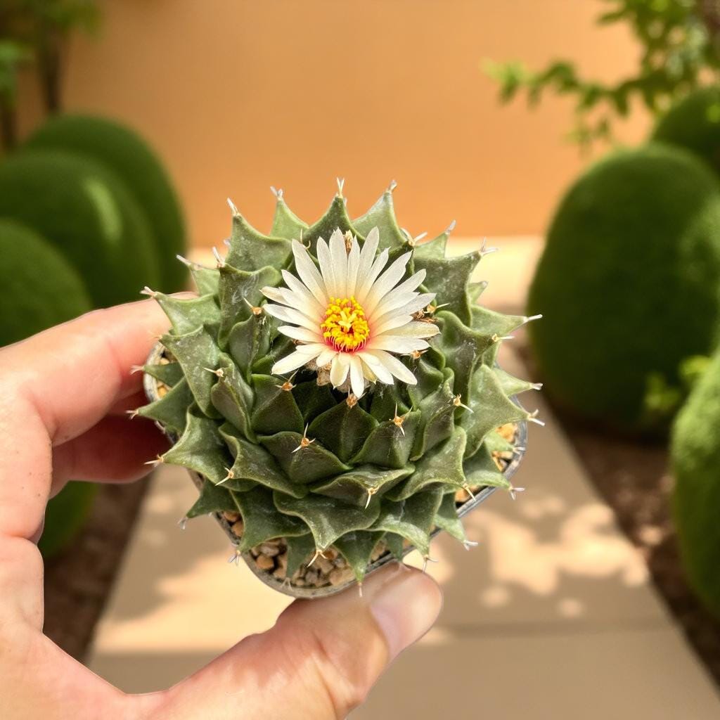 Close-Up Detail of Colorful Mini Cactus Live Plant, Small Indoor Succulent, Easy Care Desk Plant, Unique Houseplant Gift, Cute Mini Potted Cactus Decor, highlighting its cactus look and listing presentation