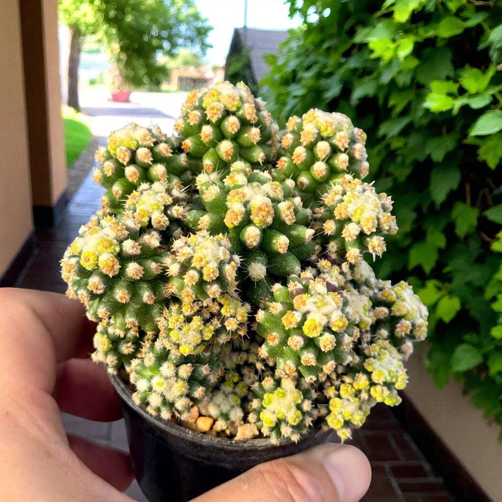 Golden Barrel Cactus (Set of 2): Live Potted Desert Houseplant