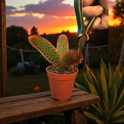 Red Squirrel Tail Cactus: Trailing Succulent - Unique Hanging Plant