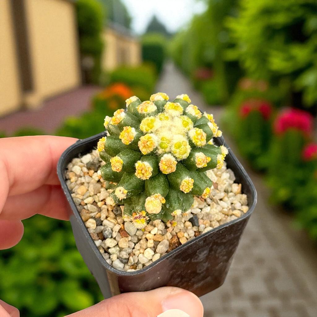 Golden Barrel Cactus (Set of 2): Live Potted Desert Houseplant
