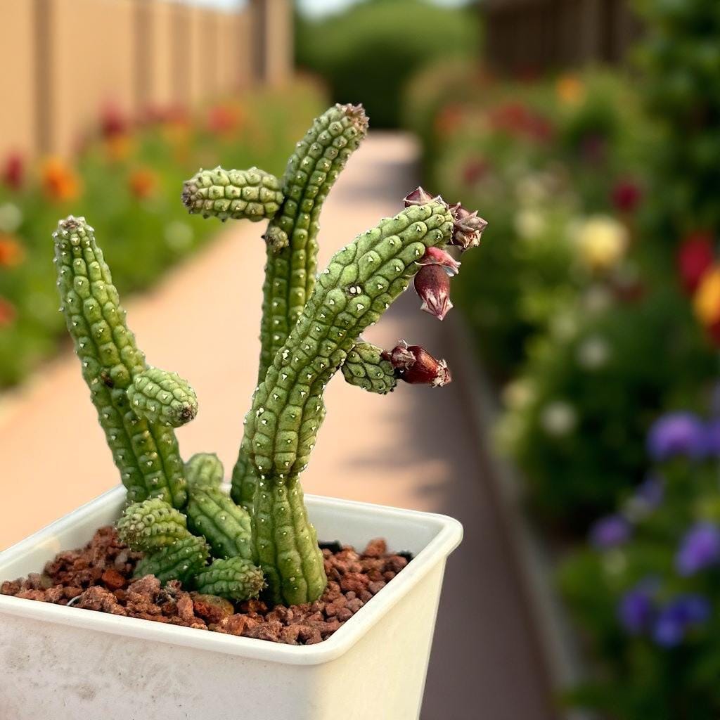 Mini Tubular Succulent: Bell-Shaped Flowers, Easy Care Houseplant