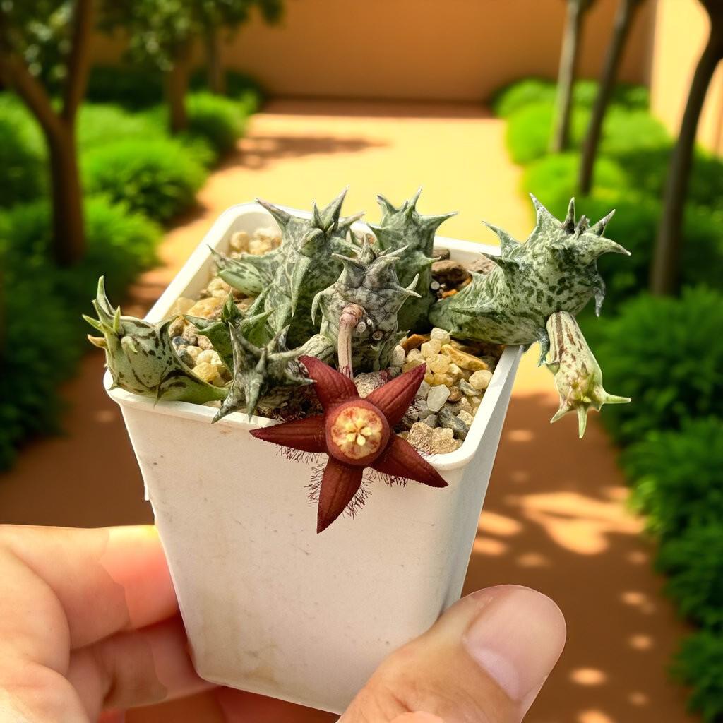 Star-Shaped Succulent: Spiky Indoor Cactus - Easy Care Houseplant