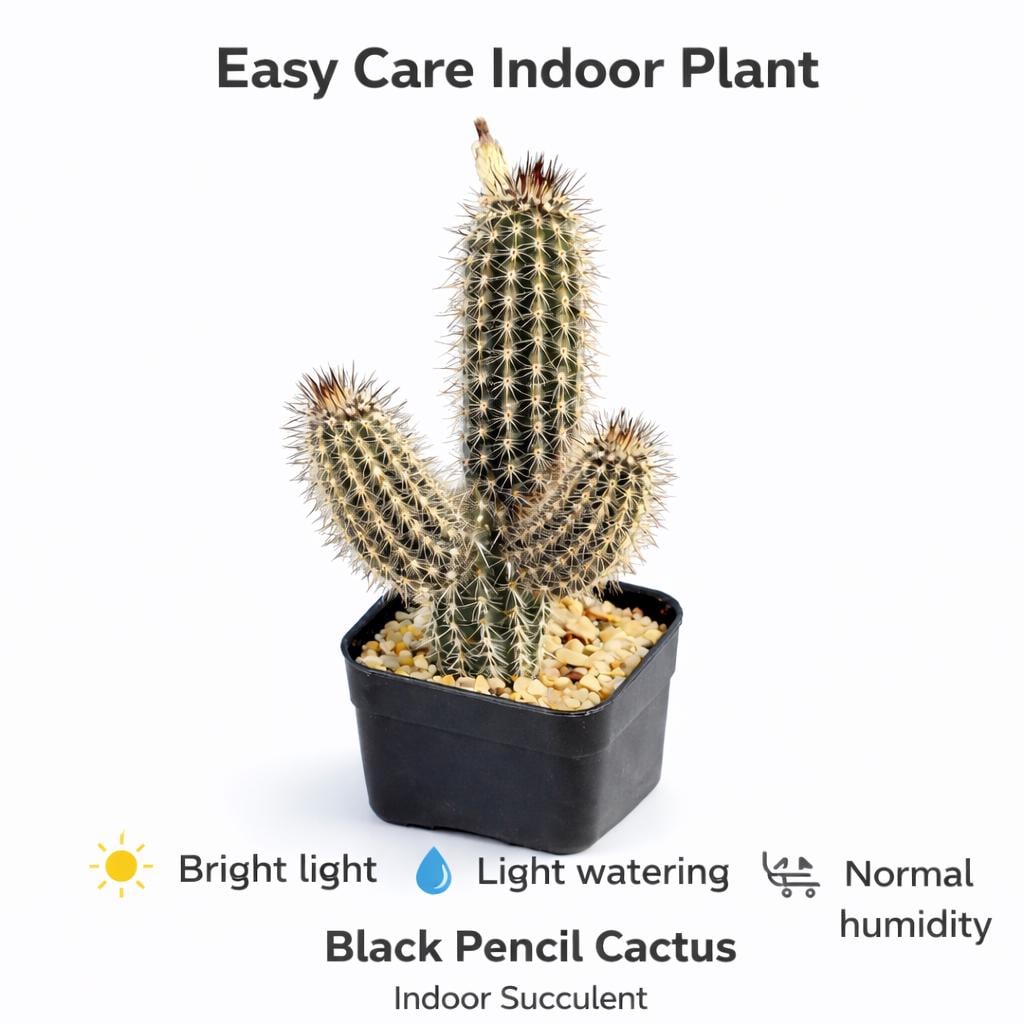 Alternate angle — Black Pencil Cactus Indoor Succulent | Cacti Nest